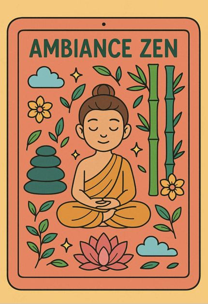 Cahier de coloriage - Ambiance zen